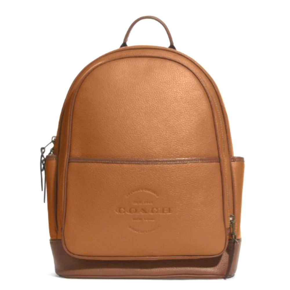 COACH Leather Backpack Unisex Large